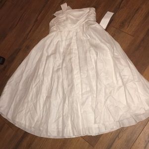 JCrew White strapless Dress